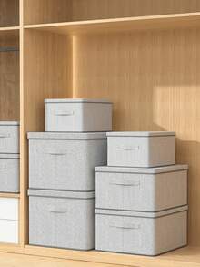 Large Foldable Storage Box Coming Soon! Moisture & Mildew Resistant, One-Touch Organizing For All Your Home Stuff - Grey - View 1