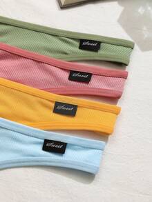 Lowkey Lull 7pcs/Set Women Seamless Thong Panties - Multicolor - View 4