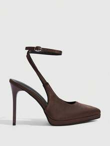 CUCCOO SZL Women Shoes Fashion Pointed Stiletto Shoes Are Suitable For Commuting, Dating, Parties And Other Occasions - Brown 61 - View 2