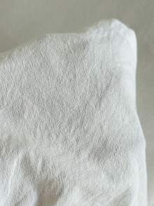 SHEIN EZwear 女士休闲白色刺绣梭织短裤 - 白色 - 查看 8