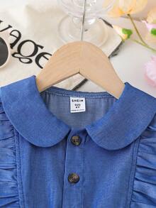 Genkimix Kids Đầm không tay cổ bẻ thời trang thanh lịch dành cho bé gái, chất liệu vải dệt lưới phối nhiều lớp, thích hợp cho các hoạt động thường ngày, dã ngoại hoặc kỳ nghỉ, thoải mái và phong cách cho mùa xuân và mùa hè. - Nhiều màu - Xem 10