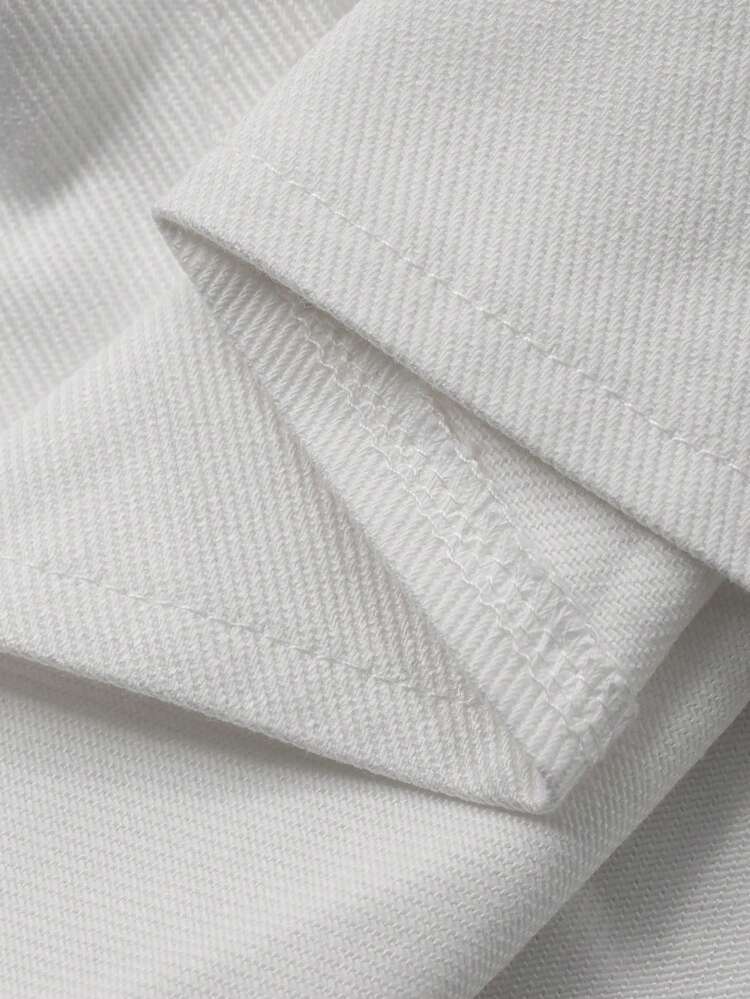 Dazy Plus Plus Size Women Solid Color Casual Long White Skirt