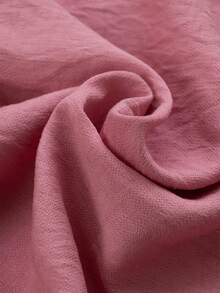 EMERY ROSE Women's Solid V-Neck Casual Versatile Daily Wear Long Sleeve Shirt - Pink - View 3