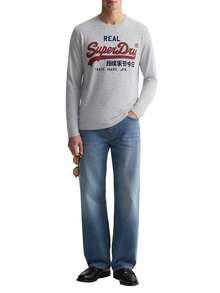 Men's Long Sleeved Shirt Grey - White - View 3