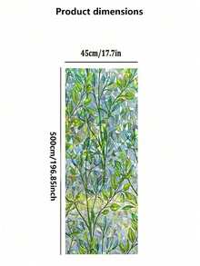 1Roll Window Privacy Film Stain Glass Window Film Rainbow Window Film Window Clings Non-Adhesive Reusable Decorative For Room - White - View 9