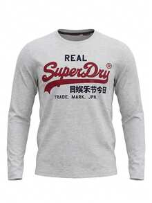 Men's Long Sleeved Shirt Grey - White - View 4