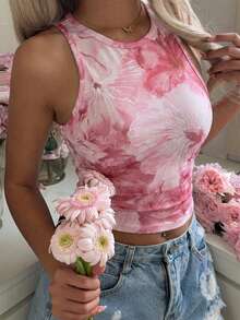 Mulvari Áo tank top nữ dáng ôm, cổ tròn, tối giản, thích hợp cho mùa hè. - Nhiều màu - Xem 4
