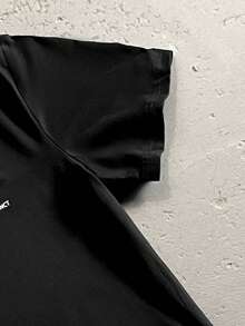 Manfinity Homme 男士休闲标语印花 T 恤和短裤套装，夏季 - 彩色 - 查看 7