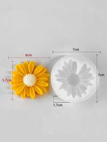 1PC DIY Silicone Clay Aromatherapy Tablets Molds Hanging Ornaments Wax Molds Flower Soap Mold Craft Accessories Soap Mold Handmade - Grey - View 16