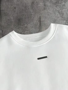 AXEPEAK Men's Casual Loose Fit Tank Top, White With Printed & Rhinestone Decor, Summer - White - View 5