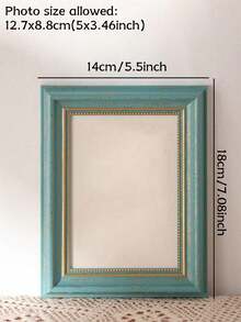 Cirelle 1 PIEZA Marco de fotos dorado nórdico, decoraciones de madera escandinavas, borde dorado lujoso, regalo de Navidad y de inauguración de la casa de 5 pulgadas, 8 pulgadas, marco de fotos de tamaño A4, adecuado para la sala de estar y el dormitorio - Multicolor - Ver 9