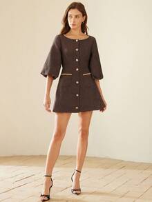 Aveloria Rosie Đầm ngắn ôm eo thanh lịch, chất lượng cao, hàng mới về. - Nhiều màu - Xem 3