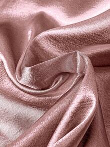 GlowEve CURVE Plus Size Women Silver Color Straight Leg Loose Pants, Suitable For Party & Commute - Baby Pink - View 2