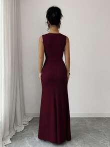 Women Midi Dresses - 波爾多 - 查看 5