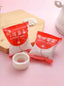 100 piezas de cinta adhesiva invisible para globos, puntos de pegamento adhesivo transparente de doble cara extraíble para decoraciones colgantes de boda, cumpleaños, fiestas y suministros - Cinta de doble cara - Ver 2