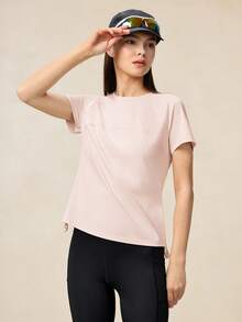 OutZeal Women Outdoor Pink Tee Hiking Camping Cool Touch UV Protection Short Sleeve T-Shirt Summer Spring - Pink - View 7