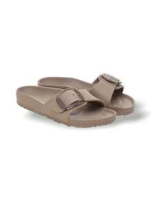 Birkenstock 马德里凉鞋，大扣，EVA材质，吸汗透气，轻便耐用，易于清洗，适合户外日常穿着，女款，灰褐色，货号1030479 - 灰褐色 - 查看 2