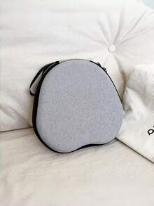 SHEIN 1 Estuche de transporte a prueba de golpes de EVA para auriculares Max, de unicolor con cierre de cremallera, funda protectora con cubierta para almohadillas para el hogar y la oficina, artículo de moda - Multicolor - Ver 8