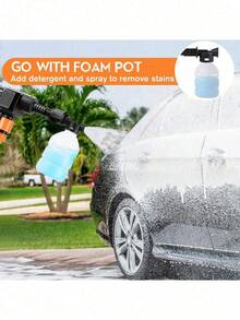 Máy rửa xe áp lực cao không dây 1 mảnh, máy rửa xe điện cầm tay, súng rửa xe áp lực cao cầm tay - Nhiều màu - Xem 4