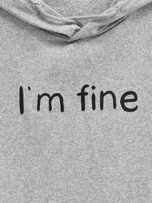 Modcrash 1pc Printed Sleeveless Men's Casual Sports Hooded Tank Top, Summer - Grey - View 5