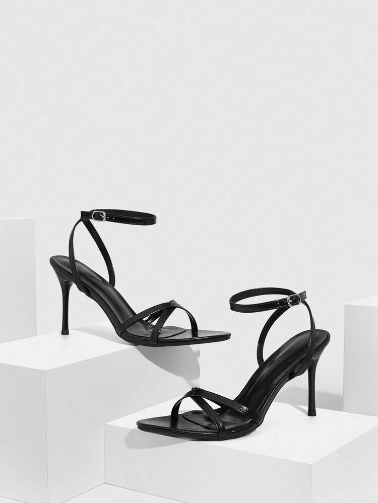 CUCCOO SZL Women's Elegant Minimalist Heeled Sandals For Commuting Prom Heels