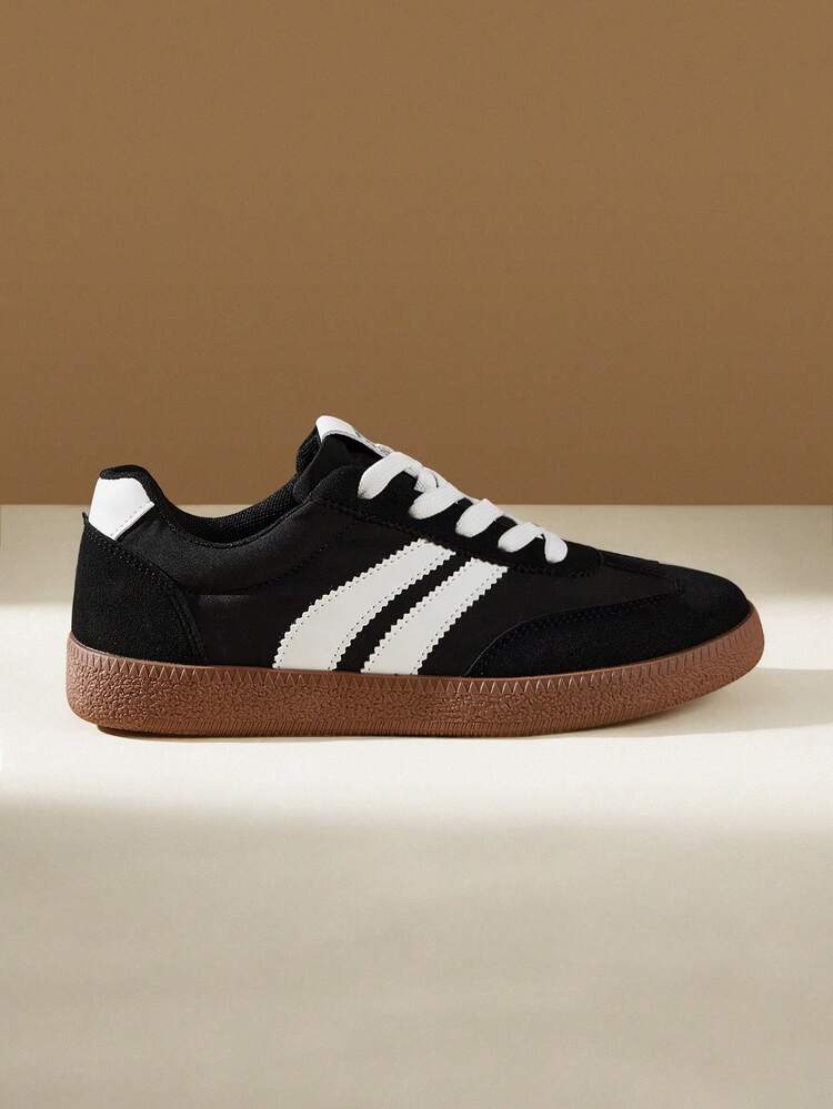 CUCCOO EASI Classic Black Moral Training Shoes For Women, New Versatile Student Casual Board Shoes, Sports Little White Shoes, Soft-Soled Casual And Not Tired Commuting Holiday Women's Shoes