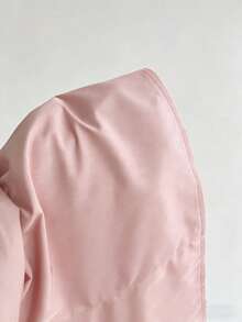 Elamini 性感深V领蕾丝领修身长袖衬衫 - 淺粉色 - 查看 6