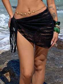 Livesso 女士比基尼泳裤 - 黑色 - 查看 8