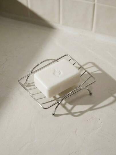 Cirelle New Style Drain Box Storage Rack For Student Dormitories, Metal Soap Dish For Home, Bathroom & Toilet