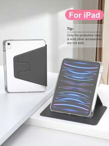 Acrylic Transparent Crystal Protective Case, Compatible With Sleep/Wake Function , Compatible With I And Tablet PCs, 360-Degree Rotating Protective Case, Compatible With (A16) 11 Inch 11th Generation 2025 - Black - View 2