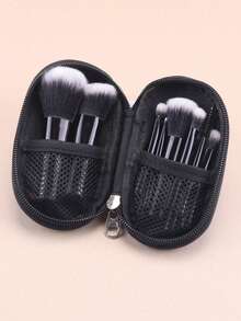 10支装便携旅行眼影刷套装，黑色，化妆刷套装，化妆刷套装，化妆刷套装，全套化妆刷，化妆刷套装，全套化妆套装，化妆刷套装，化妆刷套装，化妆刷套装，化妆礼盒，套装，赠品，专业化妆刷，全套化妆刷 - 黑色 - 查看 4