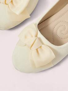 CUCCOO DOLLMOD 蝴蝶结女士可爱平底鞋 - 杏色 - 查看 5