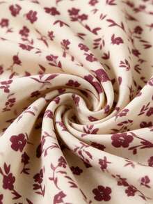 Rusticease 休闲简约度假波西米亚风优雅复古碎花图案，适合海滩、度假、女士夏季穿搭、夏季休闲衬衫 - 彩色 - 查看 4