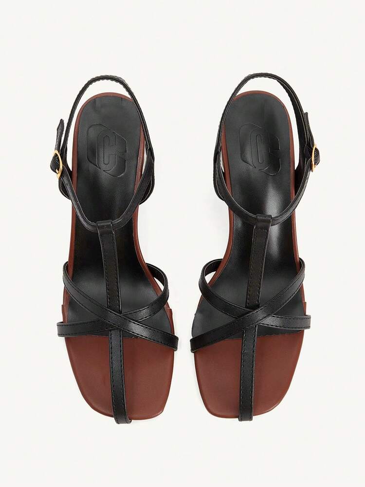 CUCCOO CHICEST Women's Shoes Classic Fashion Women's High-Heeled Sandals Strappy Combination High-Heeled Sandals Comfortable And Elegant Personalized Wear Spring And Summer High-Heeled Sandals Summer Shoes Wedding Shoes Bride Shoes