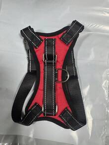 Dog Harness Suitable For Small, Medium,And Large Dogs, With Reflective Pull-Handle Design, Breathable Design. - Red - View 15