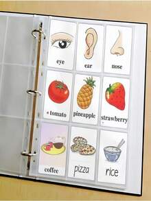 Pelindung Kartu, Halaman Kartu Koleksi, Halaman Kartu Satu Sisi 9 Kantong, Halaman Dalam untuk Binder Kartu Koleksi, 11 Lubang, Cocok untuk Binder 3 Ring, Cocok untuk Menyimpan Kartu Olahraga, Kupon, Kartu Nama, dll., Penting untuk Musim Kembali ke Sekolah. - Clear - View 10