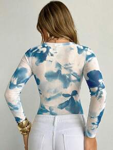 Siren Gaze 女士扎染印花褶皱长袖连体衣 白色和蓝色上衣 女士长袖上衣 扎染上衣 夏季长袖上衣 蓝色长袖上衣 春季长袖上衣 女士流行上衣 女士精品上衣 夏季长袖上衣 可爱长袖上衣 女士休闲装 女士长袖上衣 女士透视网纱上衣 女士连体衣 扎染长袖上衣 女士长袖上衣批发 女士夏季上衣 女士休闲上衣 女士最新款上衣 女士新品上市 - 藍白色 - 查看 2