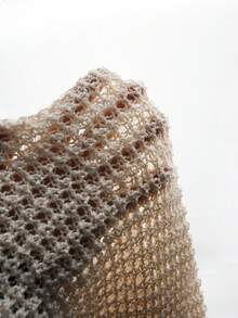 SaltGleam SaltGleam 女士夏季针织流苏连衣裙 - 杏色 - 查看 5