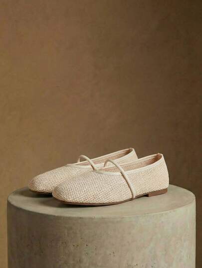 Styleloop Zapatos de mujer con estilo de vacaciones, zapatos trenzados, zapatos planos con estilo de vacaciones, estilo bohemio, estilo retro americano, estilo bohemio, estilo occidental, para usar en festivales de música, para fiestas