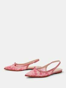 CUCCOO HITCHD Women Shoes Summer New Closed Toe Shoes Female Sweet Fashion Fairy Flat Shoes - Pink - View 3