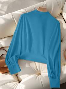 GlowEve Camisas elegantes y de oficina para otoño para damas - Azul - Ver 2