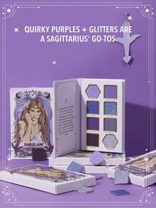 SHEGLAM Spontaneous Sagittarius Palette 8-Clolor Shimmer Metallic Matte Eyeshadow Palette Silver Bold Radiant Purple High Pigment Long Wear Blendable Pro Eyeshadow Pink Purple Eyeshadow Brand Beauty Makeup Face Paint Cosmetic For Women Girls Perfect For Spring Summer Ideal For Y2K Fancy Fashion Suitable For Birthday Mother'S Day Gift Rave Party Ready Best Color - SPONTANEOUS SAGITTARIUS - View 9