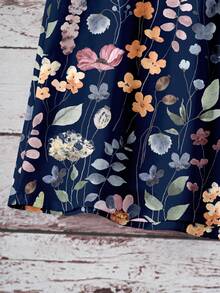 SHEIN LUNE Áo hai dây cổ yếm in hoa phong cách retro dành cho nữ, thích hợp cho kỳ nghỉ xuân/hè. - Nhiều màu - Xem 4