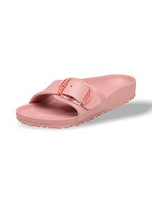 Birkenstock Sandal Madrid khóa lớn, chất liệu EVA, thấm mồ hôi, thoáng khí, nhẹ, màu trơn, dễ giặt, đa năng, thích hợp cho hoạt động ngoài trời hàng ngày, dành cho nữ, màu hồng 1032033 - Hồng - Xem 1