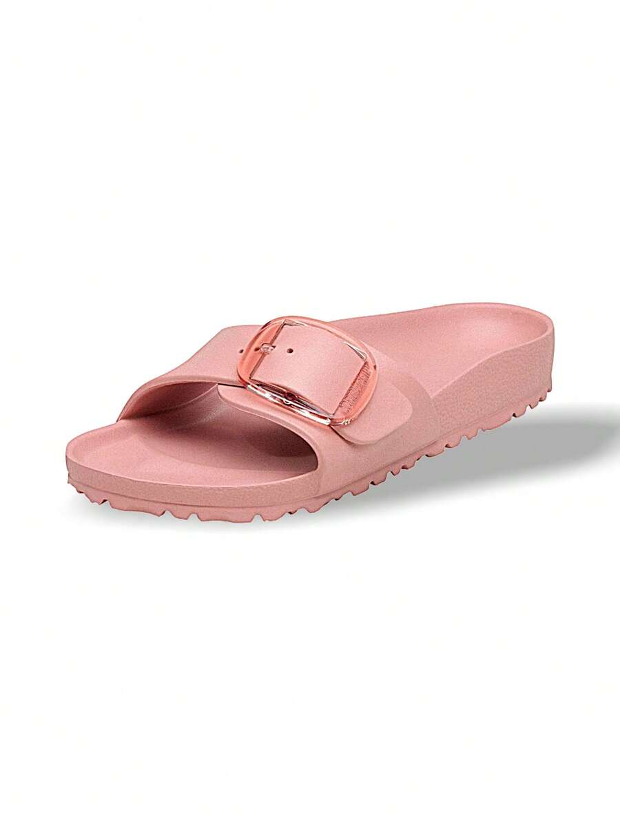 Birkenstock Sandal Madrid khóa lớn, chất liệu EVA, thấm mồ hôi, thoáng khí, nhẹ, màu trơn, dễ giặt, đa năng, thích hợp cho hoạt động ngoài trời hàng ngày, dành cho nữ, màu hồng 1032033 - Hồng - Xem 1