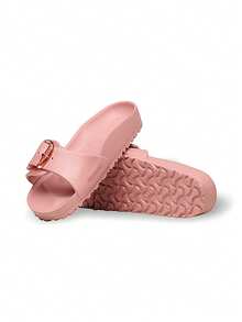 Birkenstock Sandal Madrid khóa lớn, chất liệu EVA, thấm mồ hôi, thoáng khí, nhẹ, màu trơn, dễ giặt, đa năng, thích hợp cho hoạt động ngoài trời hàng ngày, dành cho nữ, màu hồng 1032033 - Hồng - Xem 5