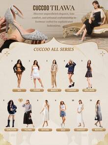 CUCCOO TILAWA 女士时尚尖头全水钻性感露背银色高跟派对凉鞋，系带踝带女式高跟鞋 - 銀色 - 查看 14