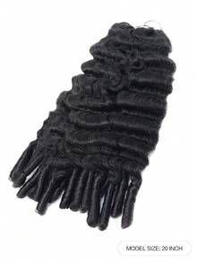 Boho Braids 波西米亚风辫子真人钩编发，100%真人发丝，缅甸卷曲羽毛线，微环钩编真人发接发，16/18/20英寸，100克/50克 - SNatural - 查看 2