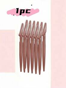 Multicolor Eyebrow Razor Set 5/12/24/30Pcs Women Face Dermaplaning Tool Portable Facial Hair Remover Shaping Tweezers Kit For Travel Personal Care Gift For Her - Redwood - View 10