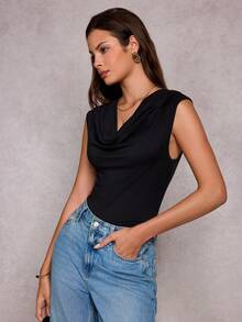 Ritzy Row 新款女士优雅性感服装，适合办公室、度假、海滩、通勤、浪漫场合、宴会、派对、生日派对、音乐会、情人节和嘉年华等场合。 - 黑色 - 查看 5